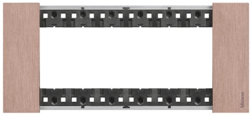 Рамка горизонтальная Legrand BTicino Living Now 1-м. 6 мод. металл медь картинка